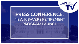 Thumbnail image for Press Conference: New RISavers Retirement Program Launch: 10-21-2025