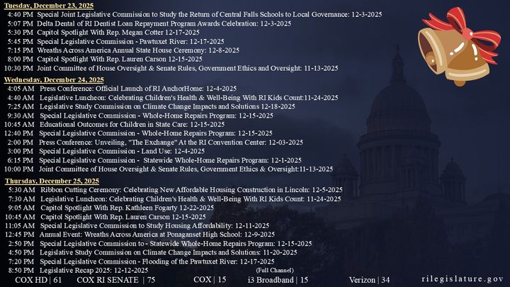 Thumbnail image for Daily Schedule