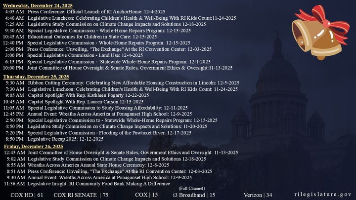 Thumbnail image for Daily Schedule