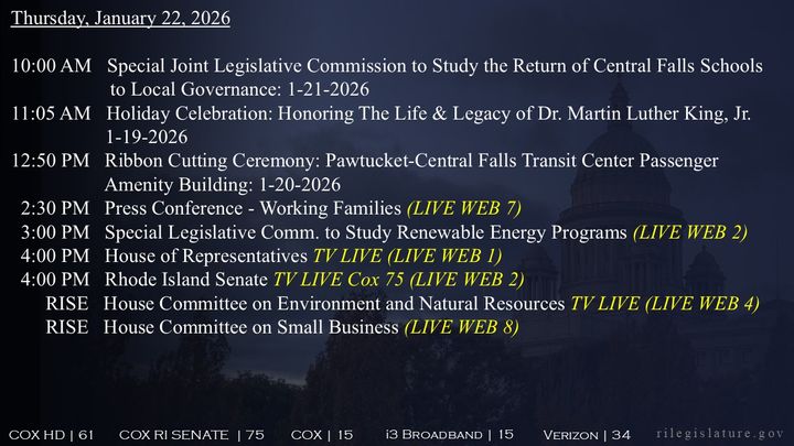 Thumbnail image for Daily Schedule