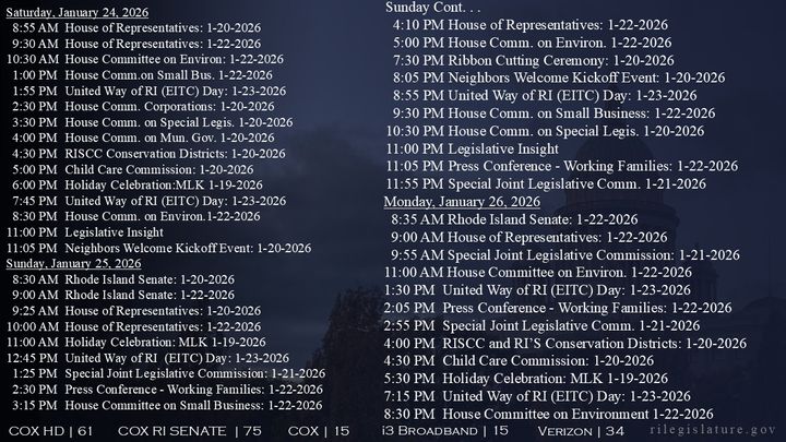 Thumbnail image for Daily Schedule