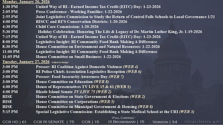 Thumbnail image for Daily Schedule