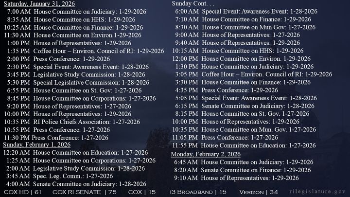 Thumbnail image for Daily Schedule