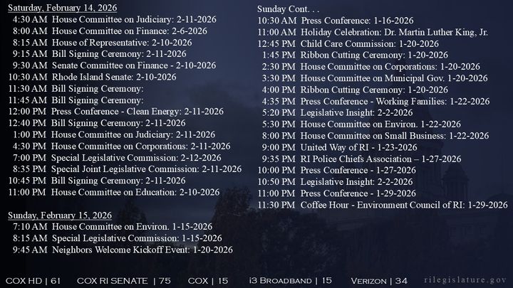 Thumbnail image for Daily Schedule