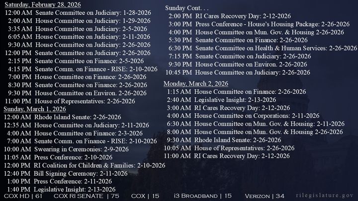 Thumbnail image for Daily Schedule