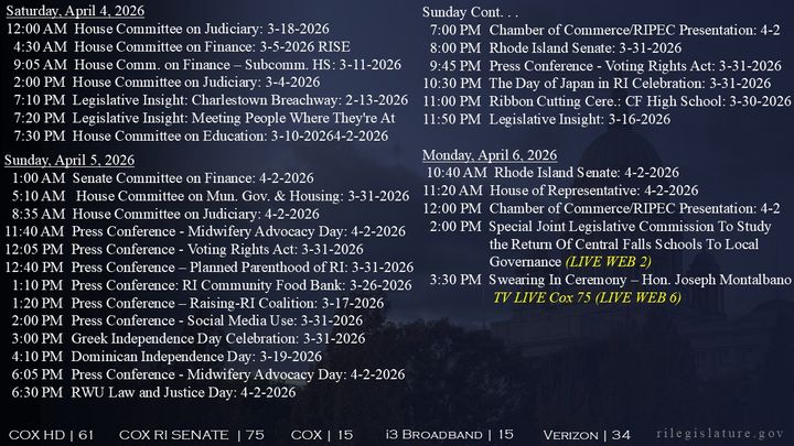 Thumbnail image for Daily Schedule