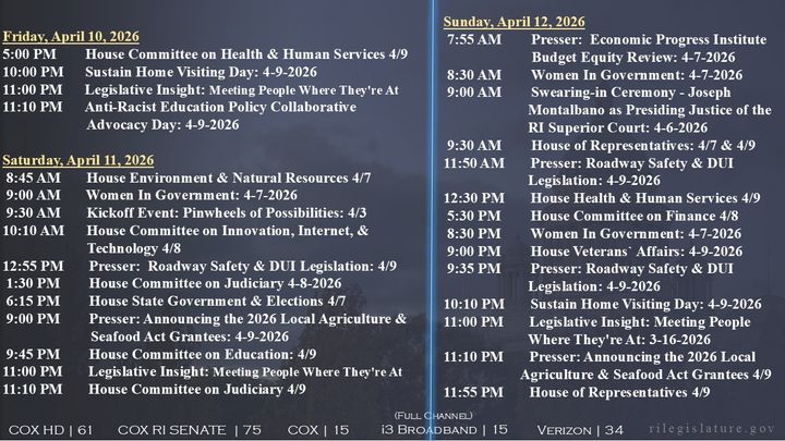 Thumbnail image for Daily Schedule