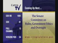 Thumbnail image for 11-3-2021  Senate Committee on Rules, Government Ethics and Oversight