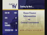Thumbnail image for 4-3-19 House Finance Subcommittee on General Government  3PM