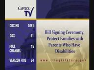 Thumbnail image for 9-8-2021  Bill Signing Ceremony:  Protect Families with Parents who have Disabilities