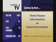 Thumbnail image for 4-7-2022 House Finance Subcommittee on General Government