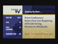 Thumbnail image for Presser: AED Life Saving Devices in all Schools 11-21-2016