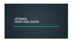 Thumbnail image for Veterans Front and Center