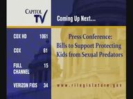 Thumbnail image for 5-16-2022 Press Conference:  Bills to Support Protecting Kids from Sexual Predators