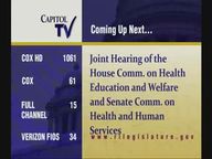Thumbnail image for 3-20-19  Joint Hearing of the House Committee on Health, Education and Welfare and Senate Committee on Health and Human Services