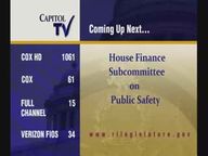 Thumbnail image for 3-29-2022 House Finance Subcommittee on Public Safety