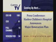 Thumbnail image for 9-17-19  Press Conference:  Hasbro Children's Hospital