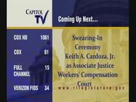 Thumbnail image for 4-22-19  Swearing-In Ceremony, Keith A. Cardoza, Jr. as Associate Justice Workers' Compensation Court