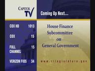 Thumbnail image for 4-4-18 House Committee on Finance - Subcommittee on General Government