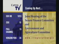 Thumbnail image for 3-14-18 Senate Joint Committee Finance & Environment / Agriculture