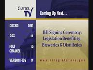 Thumbnail image for Bill Signing Ceremony  - Legislation Benefiting RI Breweries and Distilleries