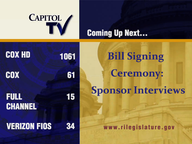 Thumbnail image for 5-20-2021 Bill Signing Ceremony: Sponsor Interviews