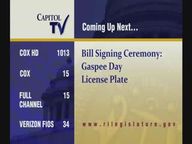 Thumbnail image for 11-20-17  Bill Signing Ceremony; Gaspee Day License plate